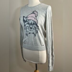 Vintage Hollister cat sweater size large